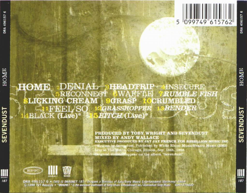 Sevendust  Home  back